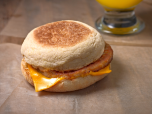 breakfast sandwich made with simple ingredients 